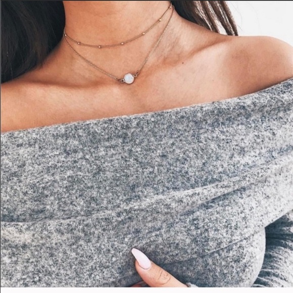 2 layer pearl and gold necklace - Picture 3 of 4